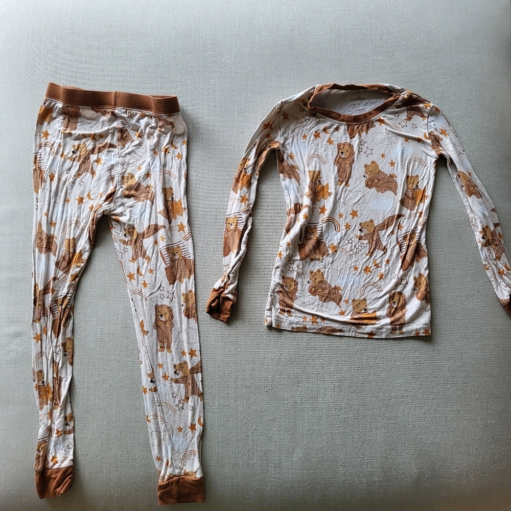 Lil Sleepies Long Sleeve Jammies, Little Bear Print, Size 4T